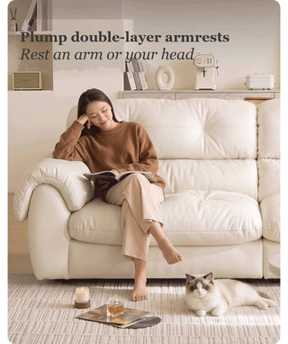 Plump double-layer armrests