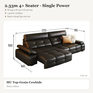 2.33m 4+ Seater · Single Power