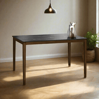 Alafia Wooden Dining Table with HPL Moulded Table Top (135cm) Singapore