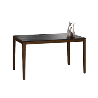 Alafia Wooden Dining Table with HPL Moulded Table Top (135cm) Singapore