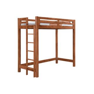 Alaire Wooden Loft Bed Frame (Cherry) Singapore