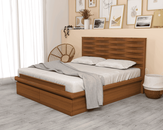 Alarice Wooden Storage Bed Frame Singapore