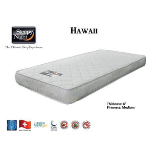 Megafurniture | Alberteen Pull Out Bed + Sleepy Night Hawaii Spring Mattress | Bed + Mattress