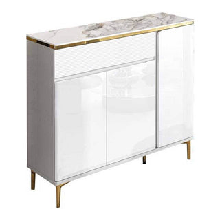Albus 3 Doors Shoes Cabinet with Sintered Stone Top Singapore
