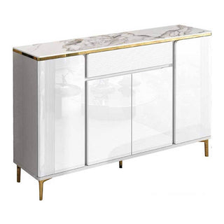 Albus 4 Doors Shoes Cabinet with Sintered Stone Top Singapore
