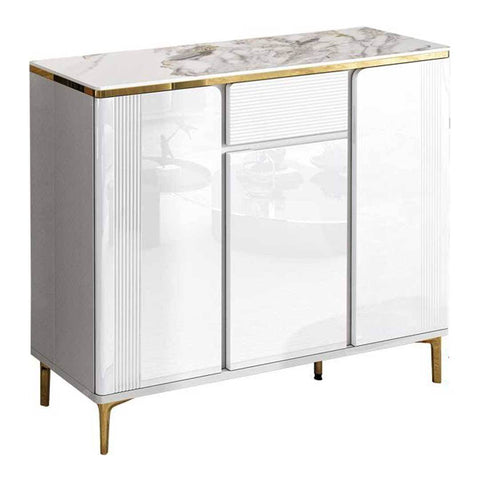 Albus II 3 Doors Shoes Cabinet with Sintered Stone Top Singapore