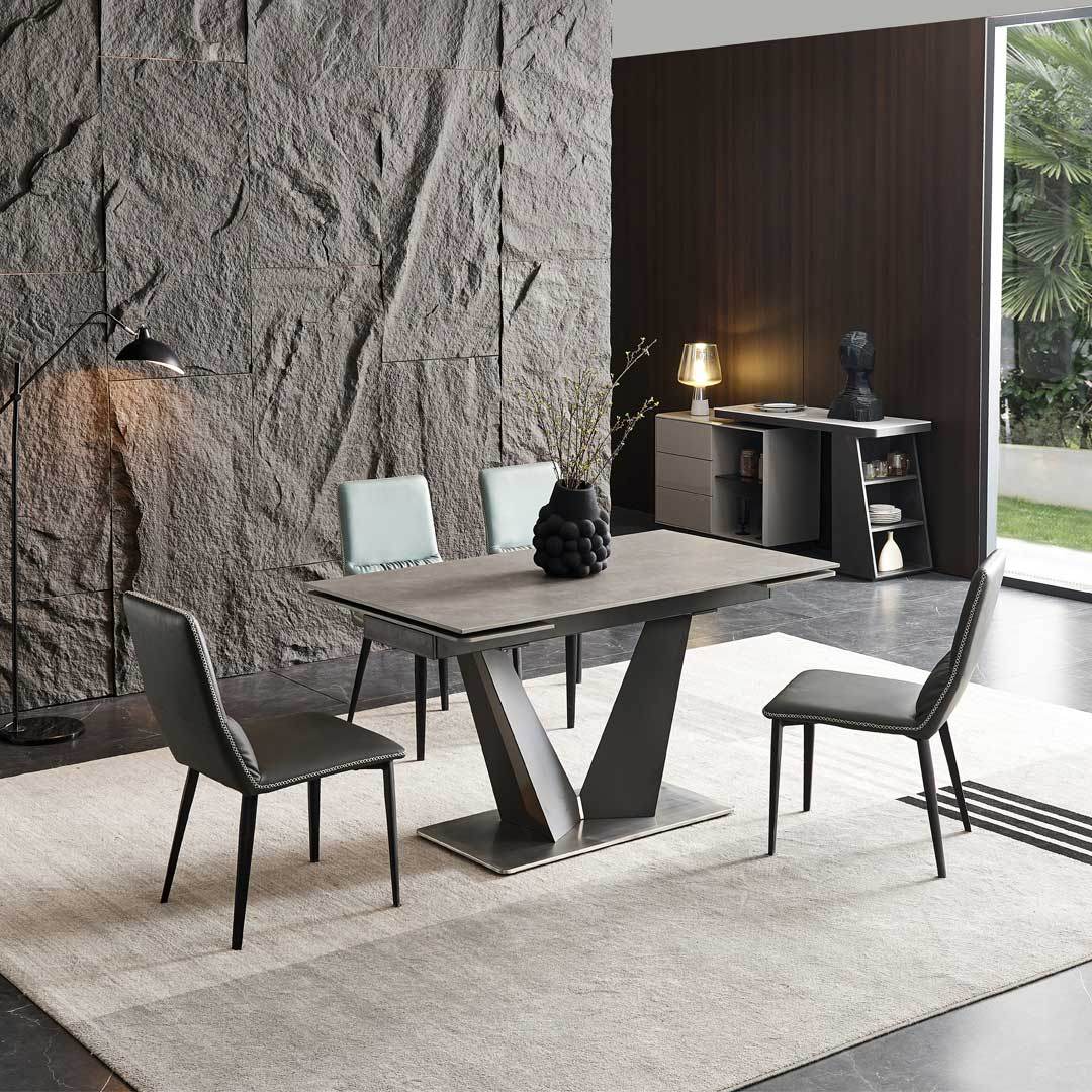 Alexia Sintered Stone Extendable Dining Table (120cm/140cm/160cm) Singapore