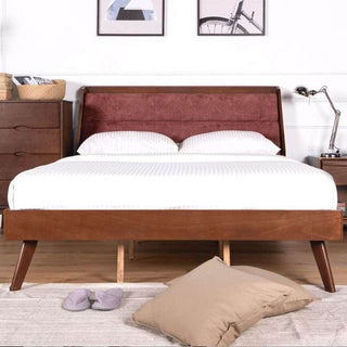 Althea Walnut Wooden Bed (King) Singapore