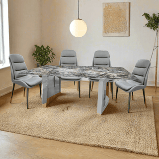 Amaya 3D Stone Dining Set (1+4) Singapore