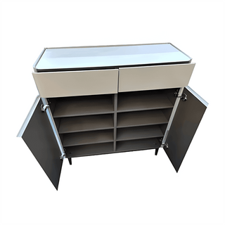 Ambre 2 Door Shoe Cabinet with Microcrystallic Top Singapore