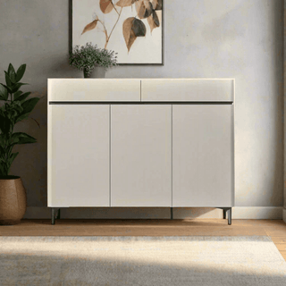 Ambre 3 Door Shoe Cabinet with Microcrystallic Top Singapore