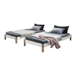 Ambrosia Stackable Wooden Bed (Single) Singapore