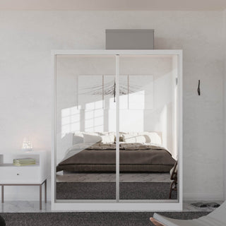 Megafurniture | Amity Modular Wardrobe A03 (Clear Mirror) | Modular Wardrobe