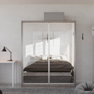 Megafurniture | Amity Modular Wardrobe A03 (Clear Mirror) | Modular Wardrobe