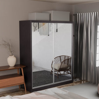 Megafurniture | Amity Modular Wardrobe A03 (Clear Mirror) | Modular Wardrobe