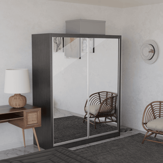 Megafurniture | Amity Modular Wardrobe A03 (Clear Mirror) | Modular Wardrobe