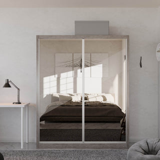 Megafurniture | Amity Modular Wardrobe A05 (Tea Mirror) | Modular Wardrobe