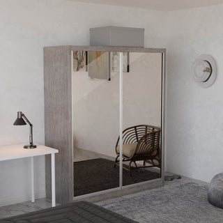 Megafurniture | Amity Modular Wardrobe A05 (Tea Mirror) | Modular Wardrobe