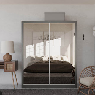 Megafurniture | Amity Modular Wardrobe A05 (Tea Mirror) | Modular Wardrobe