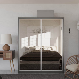 Megafurniture | Amity Modular Wardrobe A05 (Tea Mirror) | Modular Wardrobe