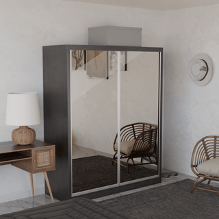 Megafurniture | Amity Modular Wardrobe A05 (Tea Mirror) | Modular Wardrobe