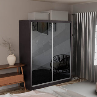 Megafurniture | Amity Modular Wardrobe A06 (Grey Mirror) | Modular Wardrobe