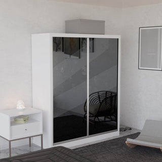 Megafurniture | Amity Modular Wardrobe A06 (Grey Mirror) | Modular Wardrobe