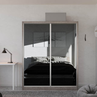 Megafurniture | Amity Modular Wardrobe A06 (Grey Mirror) | Modular Wardrobe