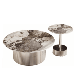 Angelina Cultured Marble Nesting Coffee Table Singapore