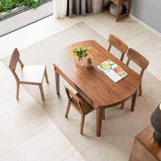 Anxo Ash Wood Extendable Wooden Dining Table Singapore
