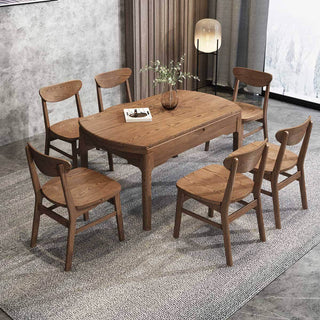 Anxo Ash Wood Extendable Wooden Dining Table Singapore