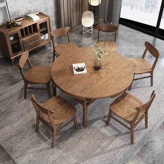 Anxo Ash Wood Extendable Wooden Dining Table Singapore