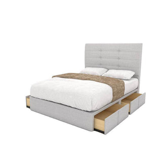 Arlen Fabric Drawer Bed Frame (Water Repellent) Singapore