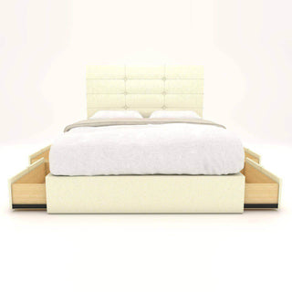 Megafurniture | Arlen Faux Leather Drawer Bed Frame | Drawer Bed