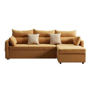 [AS-IS] Alice L-Shaped Brown Storage Sofa Bed Singapore