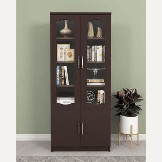 [AS-IS] Darold Walnut Display Cabinet/Bookshelf Singapore