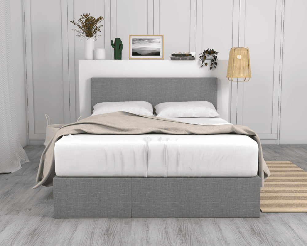 Ashby II Pull Out Bed Frame With Drawer (Water Repellent) Singapore