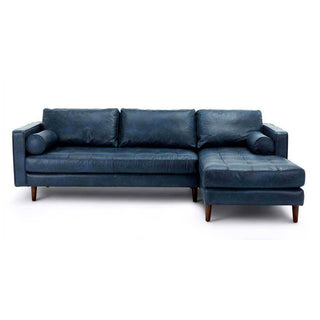 Ashla L-Shape Faux Leather Sofa