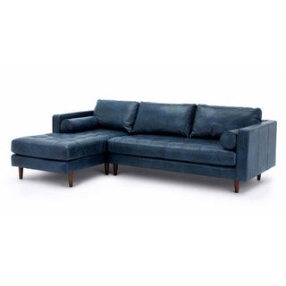 Ashla L-Shape Faux Leather Sofa