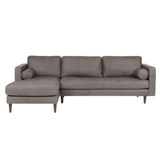 Ashla L-Shape Faux Leather Sofa