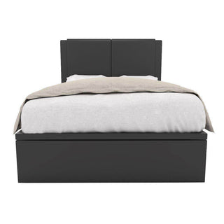 Ashleah Black Faux Leather Storage Bed + Somnuzâ„¢ Comforto 10" Bamboo Fabric Latex Pocketed Spring Mattress Singapore