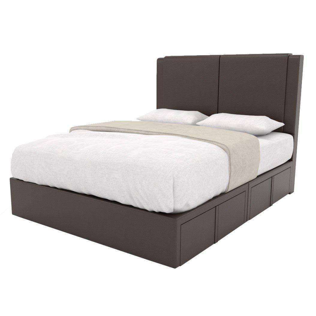 Ashleah Faux Leather Drawer Bed Frame Singapore