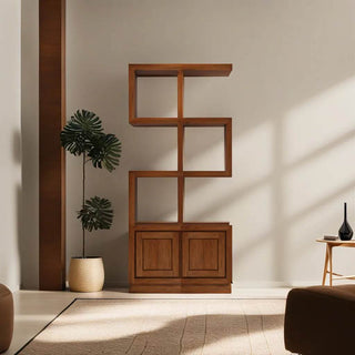 Ashton Teak Wood Bookshelf Singapore