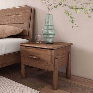 Atticus Ash Wood Bed Side Table Singapore