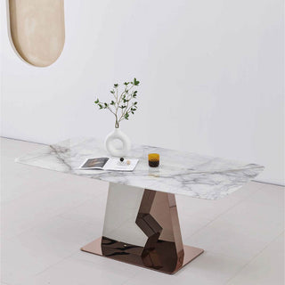 Avisa Glossy Sintered Stone Dining Table (160cm/180cm/200cm) Singapore