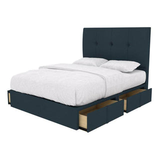 Azure Fabric Drawer Bed Frame (Water Repellent) Singapore
