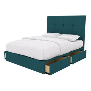 Azure Fabric Drawer Bed Frame (Water Repellent) Singapore