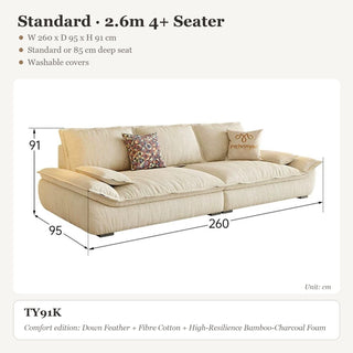 Standard · 2.6m 4+ Seater
