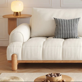 Darilova Cloud Fabric Sofa in a living room