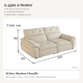 2.45m 2-Seater